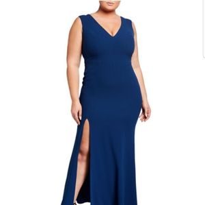 Dress The Population Navy sz 1X gown
